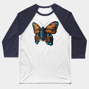 Robot Butterfly Baseball T-Shirt